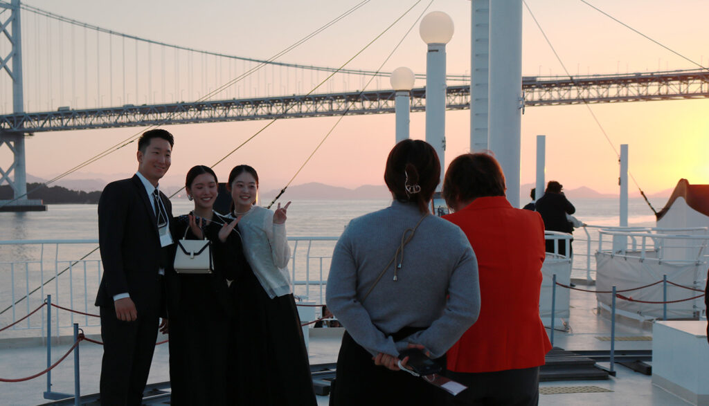 国際両備フェリー おりんぴあドリームせと チャータークルーズ 貸切遊覧 瀬戸大橋をくぐる ユニークベニュー 特別なパーティー