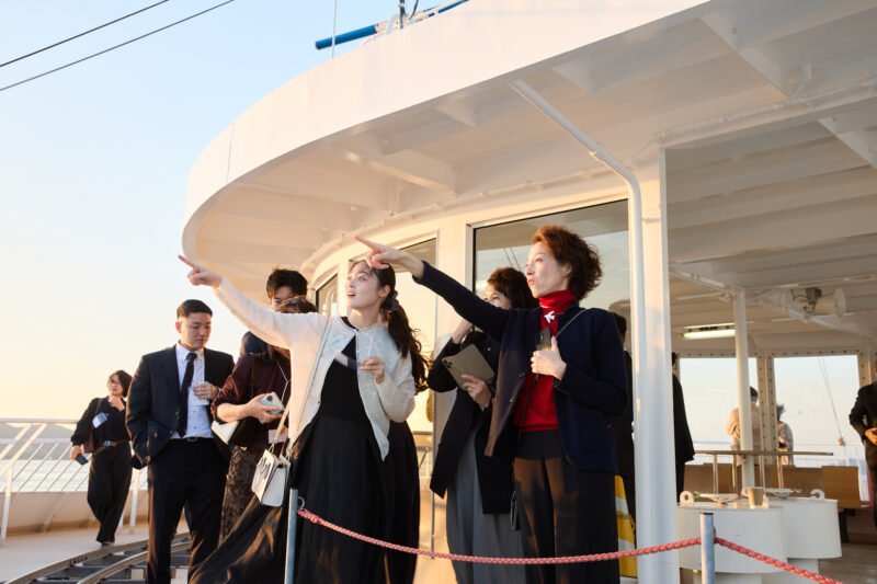 ON船　国際両備フェリー　貸切チャーター利用　展望デッキ