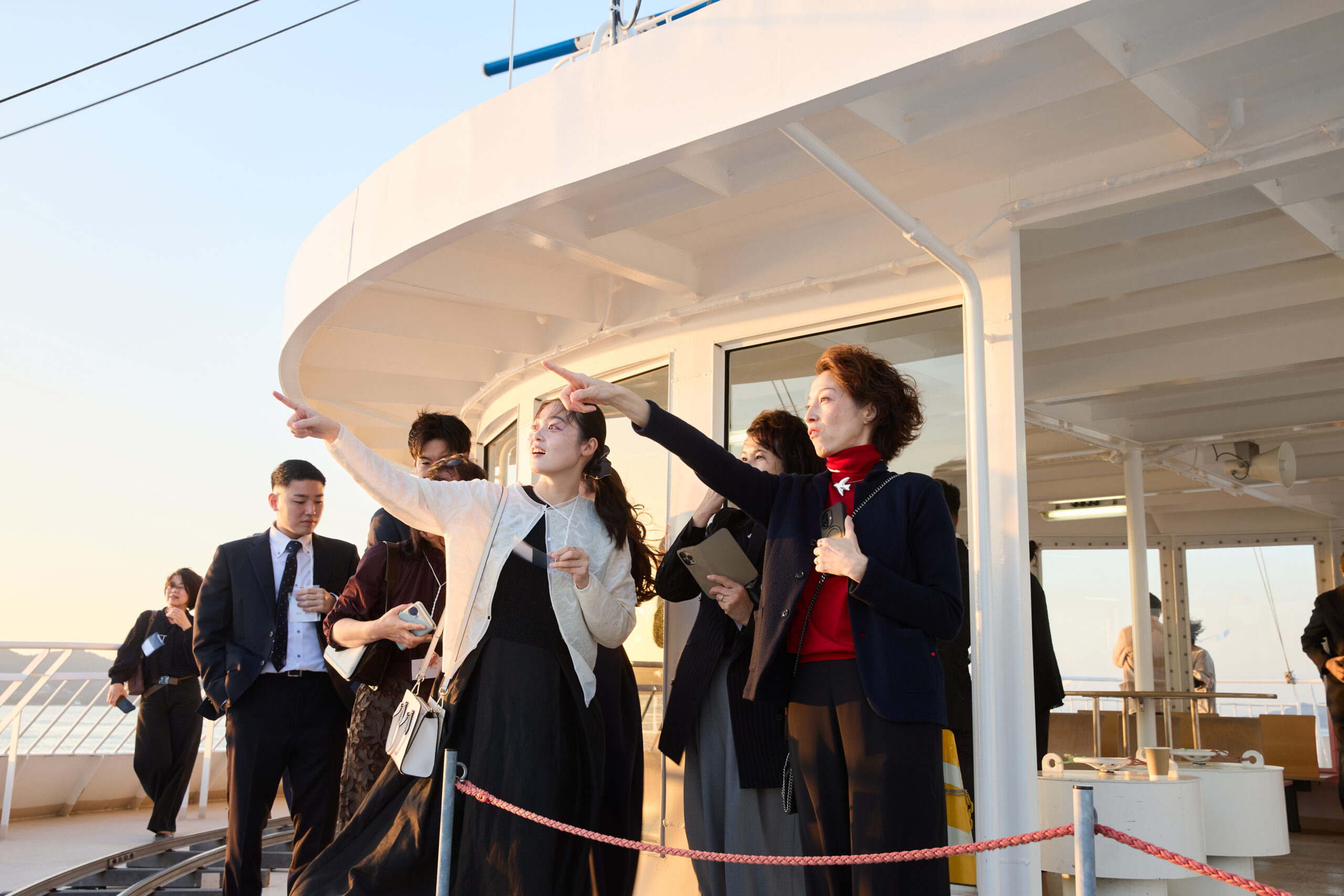 ON船　国際両備フェリー　貸切チャーター利用　展望デッキ