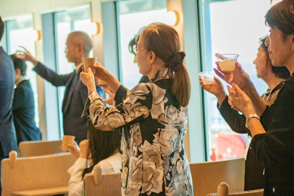 国際両備フェリー おりんぴあドリームせと チャータークルーズ 貸切遊覧 瀬戸大橋をくぐる ユニークベニュー 特別なパーティー 乾杯酒 川鶴酒造 讃岐くらうでぃ